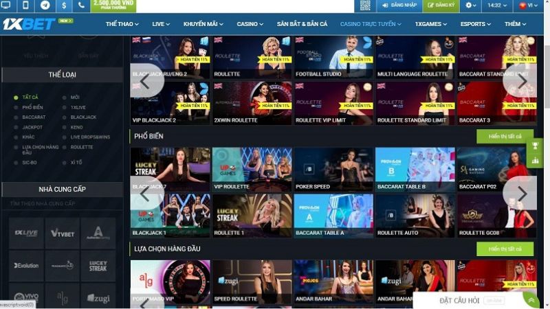 1XBET - 500+ tựa game cá cược đa dạng chờ bet thủ khám phá