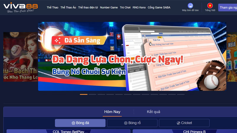 Tổng hợp các sảnh game cập nhật nhanh chóng tại Viva88